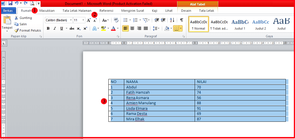 Cara Agar Tabel Tidak Terpotong di Word Halaman Selanjutnya