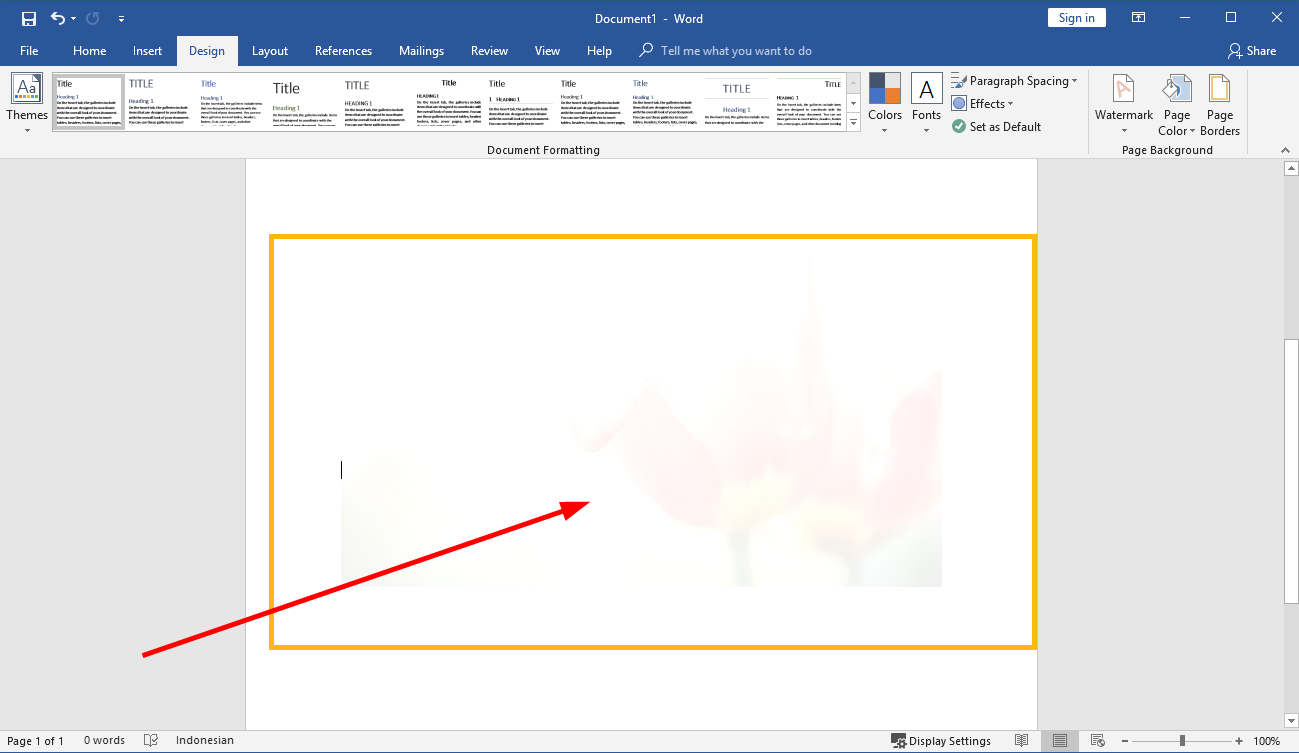 Cara Mengganti Background Microsoft Word