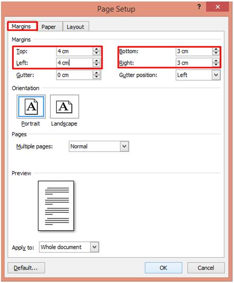 Pada menu tersebut, pilih opsi “Margin” dan klik pada bagian “Custom Margins” untuk melanjutkan tahapannya.