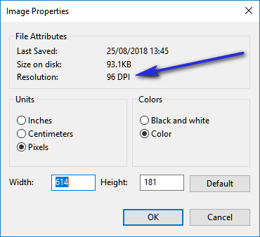 Pilih menu file dan klik properties. Pada menu properties kamu akan menemukan beberapa komponen dengan ukurannya