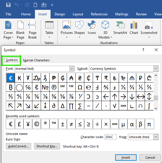 Selanjutnya, silahkan ketuk menu Insert di bagian Ribbon Tab.