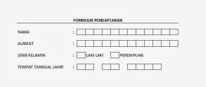 Buat juga kotak kecil dengan cara menyalinnya dan menempelkannya di bagian tanggal, bulan dan tahun sehingga akan tampak seperti gambar berikut