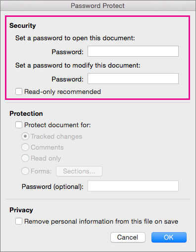 Klik Protect Document lalu Encrypt with Password