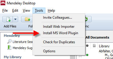 Lalu pilih opsi Install Microsoft Word Plugin