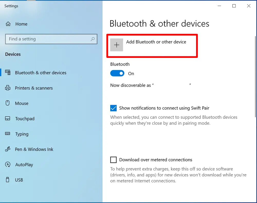 Pada laptop, pilih menu Device kemudian Add Bluetooth or other device. Sedangkan di HP bisa pilih fitur Bluetooth kemudian aktifkan
