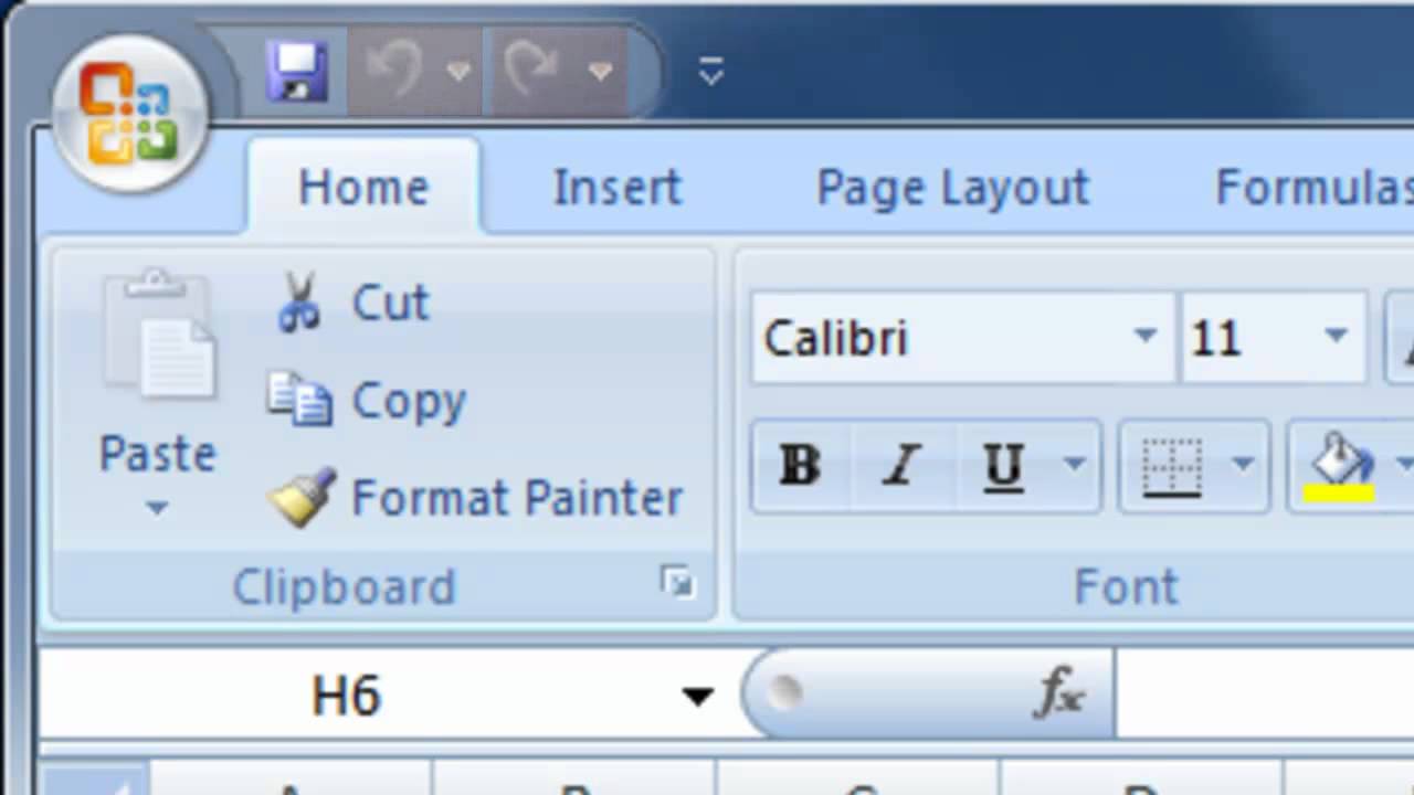 Pilih menu Home di toolbar Microsoft Word