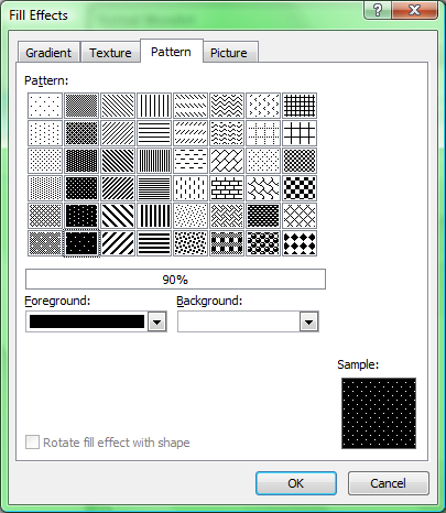 Selanjutnya, buka tab Pattern