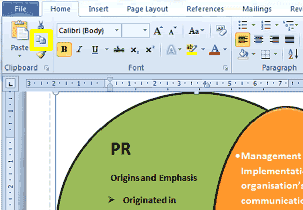 Selanjutnya, klik Paste. Gambar akan tersalin di dokumen tersebut. Jika ingin lebih cepat, gunakan CTRL+ C untuk mengcopy dan CTRL + V