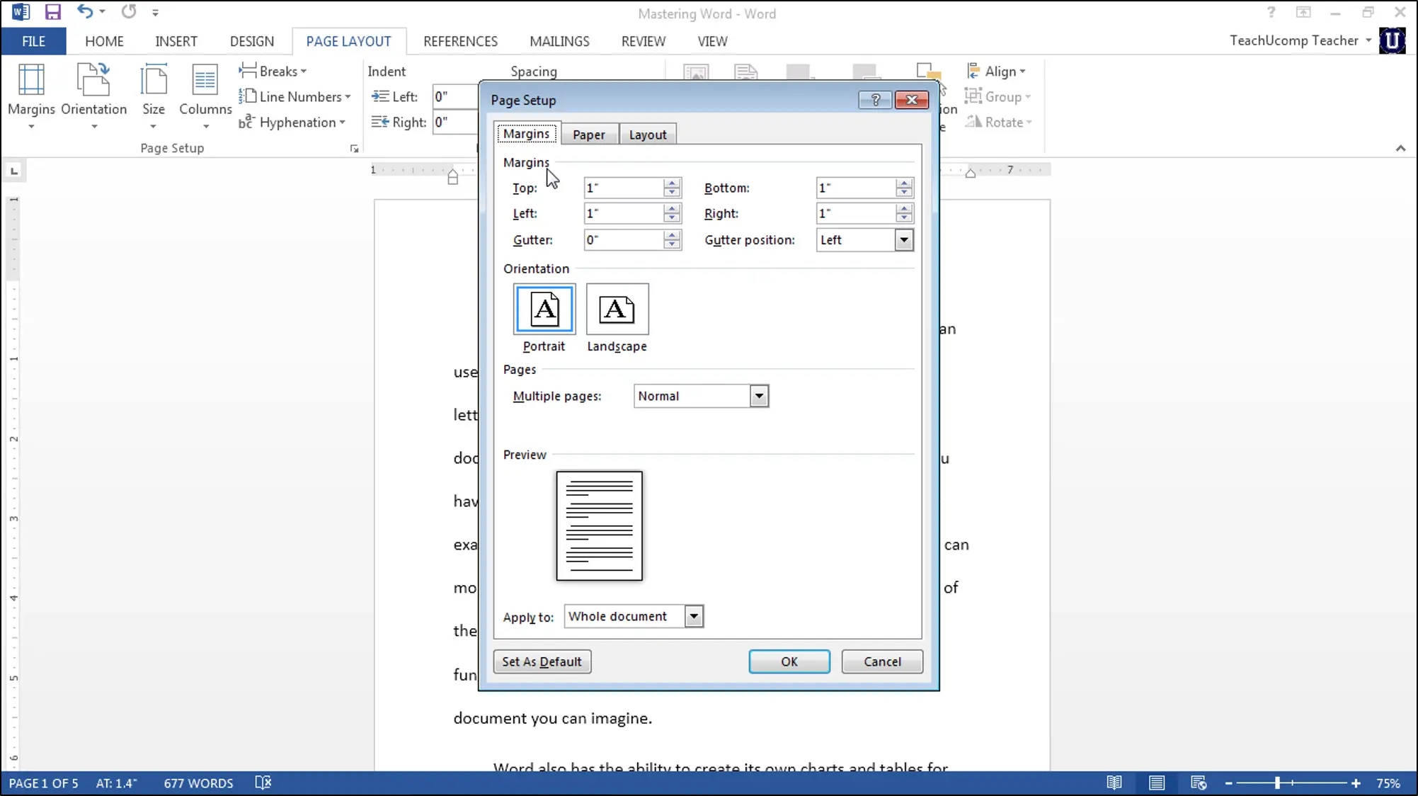 Kemudian, lanjutkan dengan klik menu File 🡪 klik Page Setup