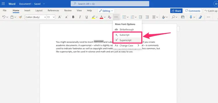 Kemudian, pilihlah templat atau style yang ingin kamu gunakan. Kamu juga dapat memilih rumus yang telah tersedia di 'Common Subscripts and Superscripts'