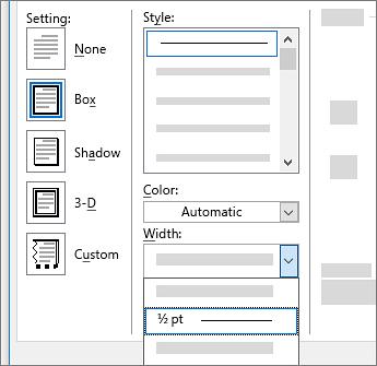 Klik opsi Page Borders