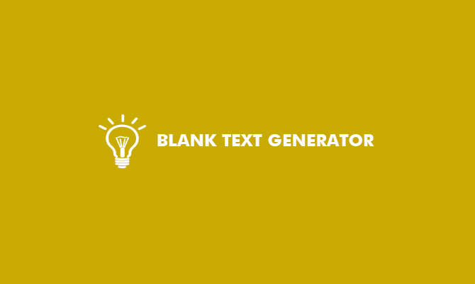 Apa Itu Blank Text Generator ?