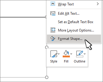 Klik Shape Format