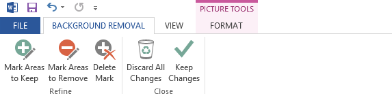 Klik submenu Mark Areas to Keep untuk menandai bagian apa saja dari gambar yang ingin tetap disimpan atau tidak dihapus yakni garis tanda tangan