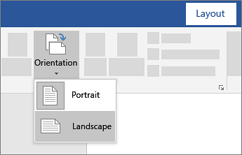 Pilih Layout di menu atas dan pilih Orientation untuk memilih apakah kamu ingin undangan berorientasi potret (portrait) atau lanskap (landscape)