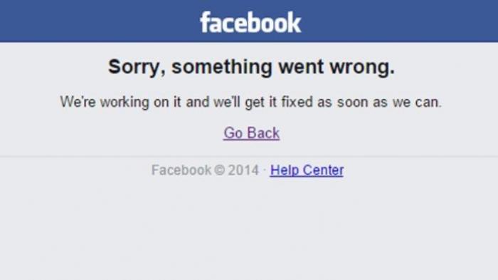 Penyebab Aplikasi Facebook Error Hari Ini