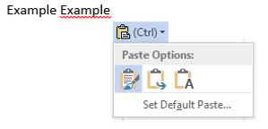 Agar konten yang tadi disalin bisa ditempelkan tanpa kehilangan formatnya, pilih menu paste Keep Source Formatting yang akan menjaga semua format asal yang dimiliki oleh teks yang sudah disalin