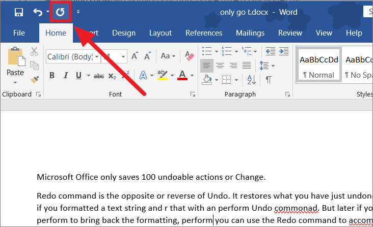 Apa itu Undo dan Redo di Microsoft Word?