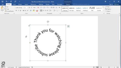 Cara Membuat Tulisan Melingkar di Word