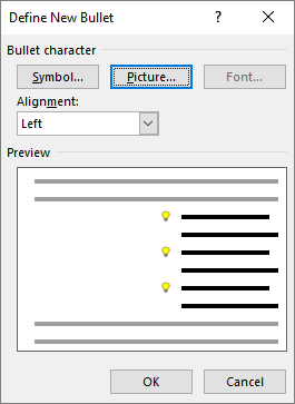 Jika format yang diinginkan tidak tersedia di Numbering Library, maka klik Define New Number Format...