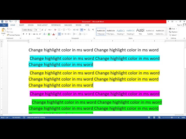 Cara Mengubah Warna Tulisan Di Word Font Color Highlight 5819