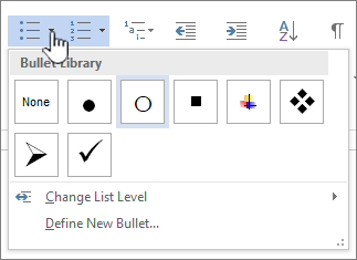 Pada bagian Ribbon Menu di Word, klik ikon “Bullets” yang ada di grup Paragraph. Kamu juga bisa menggunakan shortcut Alt + H + U untuk mengaksesnya lebih cepat