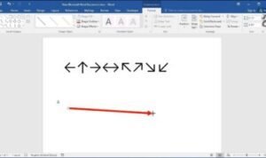 cara menghilangkan tanda panah di word