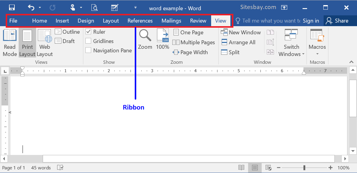 Pengertian Ribbon di Word