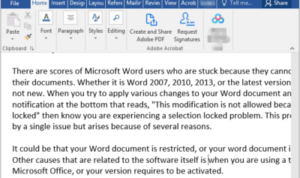 Cara Membuka Selection Locked di Microsoft Word 2016 Aman dan Mudah
